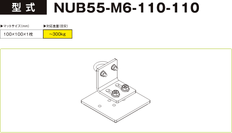 型式：NUB55-M6-110-110
